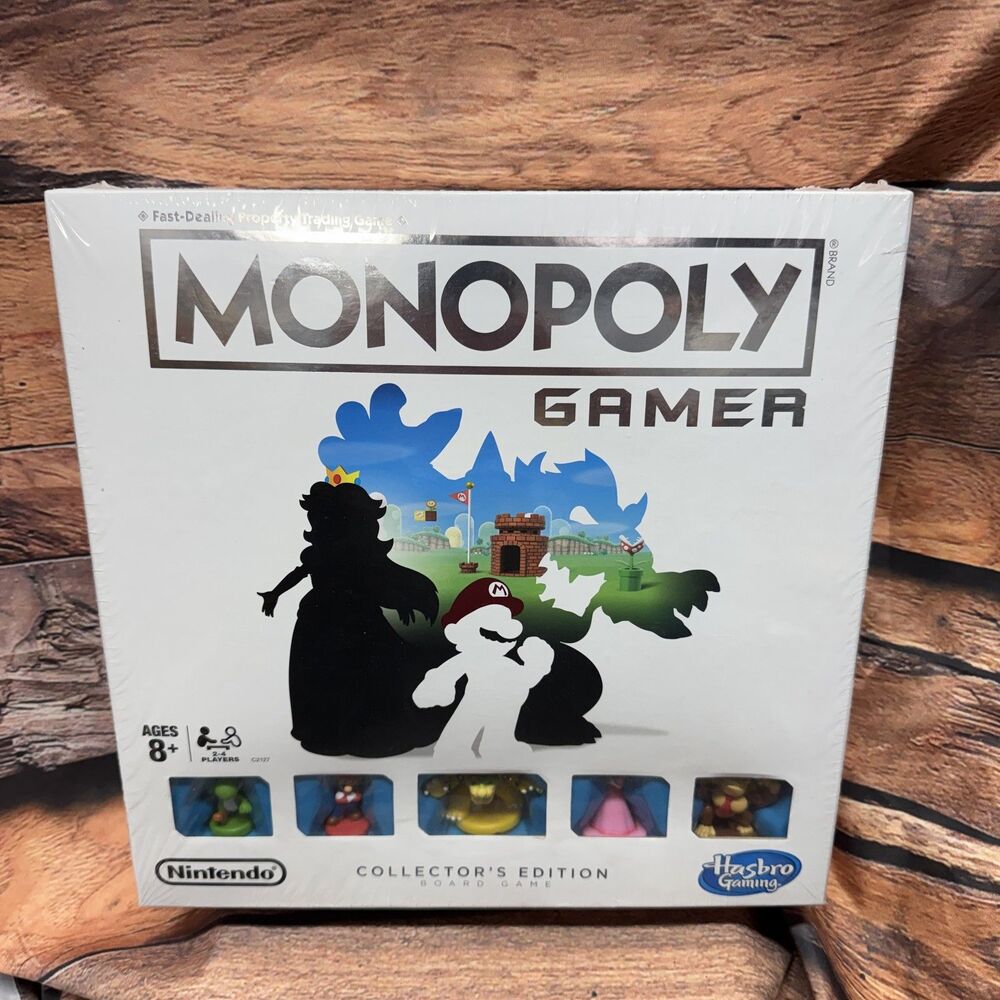 Monopoly Gamer Collectors Edition Nintendo Super Mario Board Game Hasbro Sealed